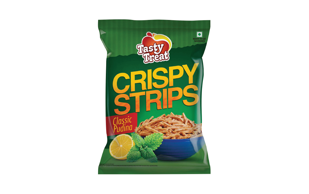 Tasty Treat Crispy Strips Classic Pudina   Pack  130 grams